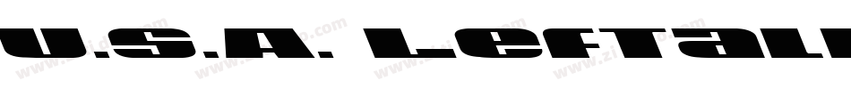 U.S.A. Leftalic字体转换